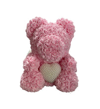 Load image into Gallery viewer, Rose Teddy Bear with Pearl Heart❤️(40 cm)
