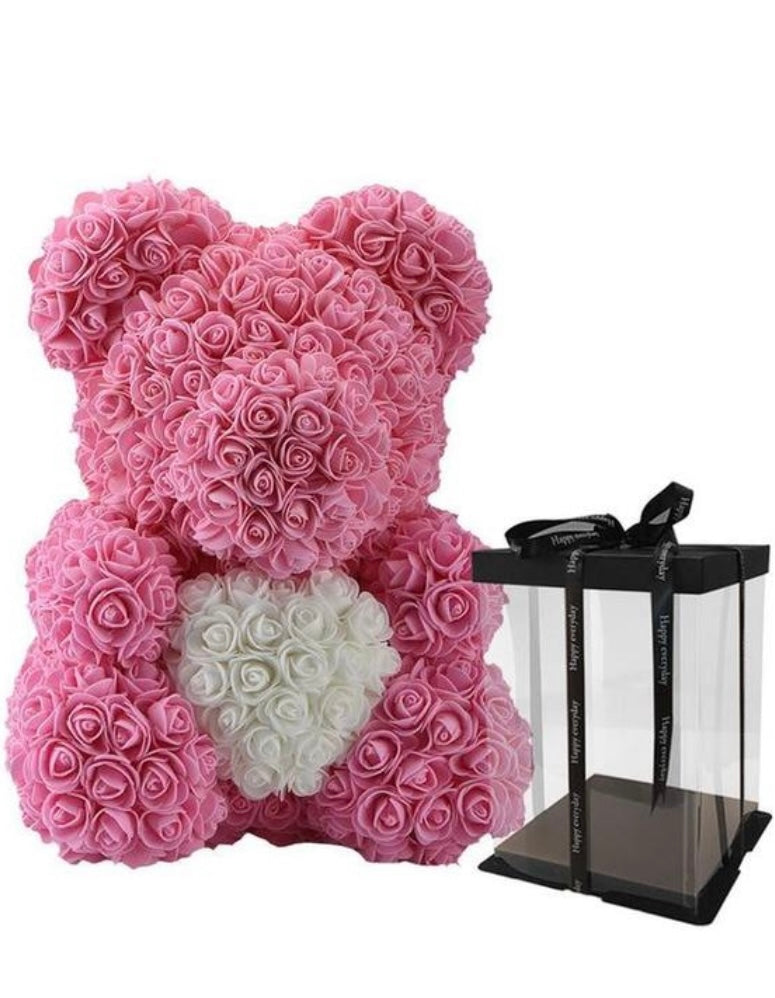 Lovely  Pink Rose Teddy Bear❤️(40 cm)