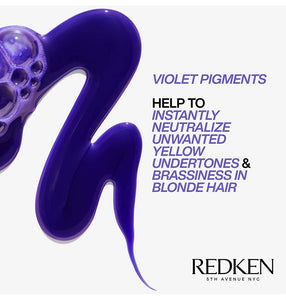 Redken Color Extend Blondage Color Depositing Purple Conditioner | Hair Tonic for Blonde Hair | Neutralizes brass and moisturizes hair | With pure violet pigments