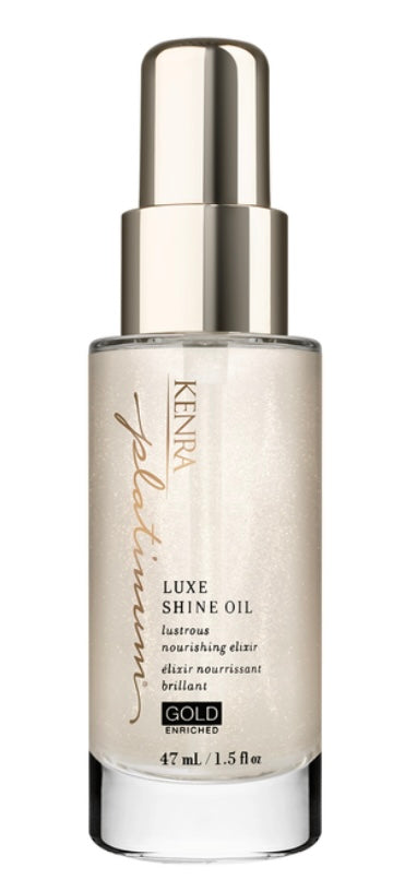 Kenra Professional Platinum Luxe Shine Oil | Gold Enriched Nourishing Elixir Medium to thick hair