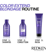 Load image into Gallery viewer, Redken Color Extend Blondage Color Depositing Purple Conditioner | Hair Tonic for Blonde Hair | Neutralizes brass and moisturizes hair | With pure violet pigments

