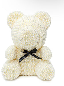 Pearl Rose Heart Teddy Bear ❤️