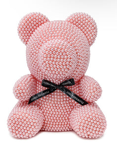 Pearl Rose Heart Teddy Bear ❤️