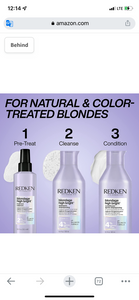 Redken Blondage High Bright Pre Treatment | Brightens and Lightens Color-Treated and Natural Blonde Hair Instantly | Infused with Vitamin C