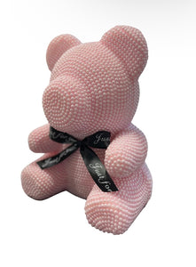 Pearl Rose Heart Teddy Bear ❤️